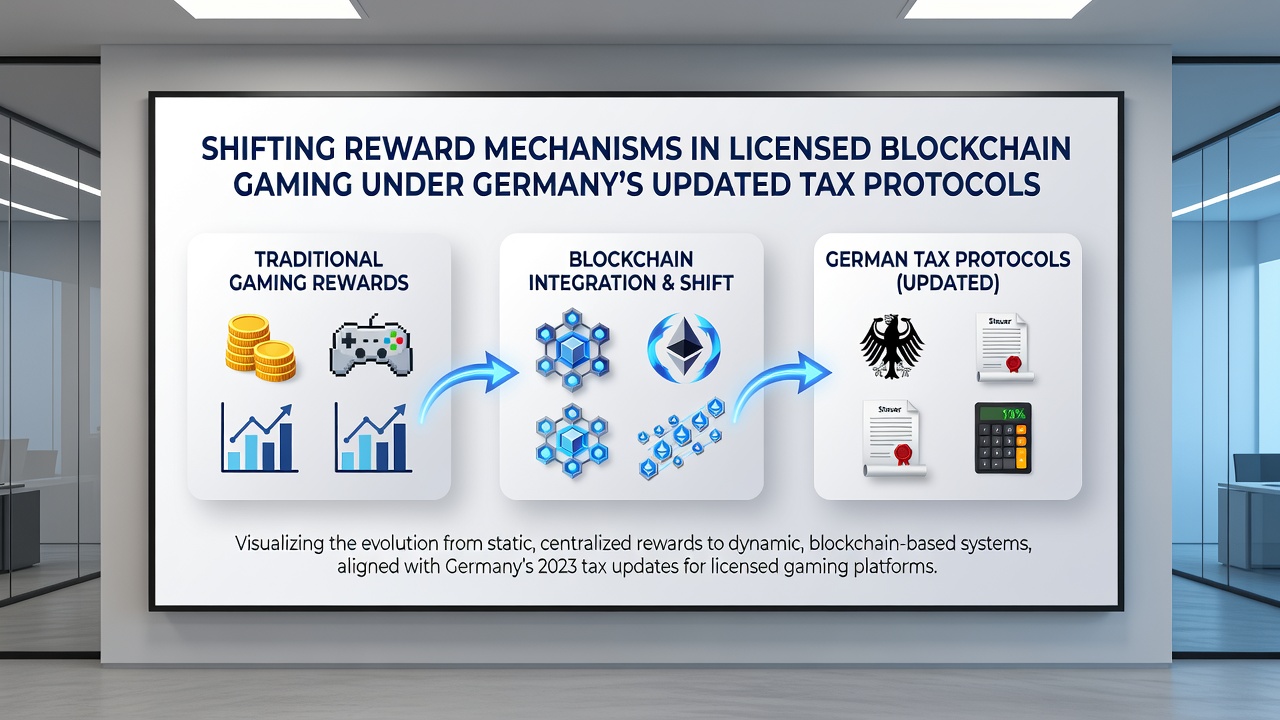 Illustration adaptiver Belohnungsmechanismen in regulierten Blockchain-Gaming-Umgebungen mit Fokus auf Steuerprotokolle